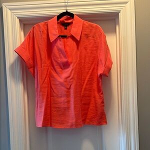 Banana Republic Factory Bright Coral Blouse